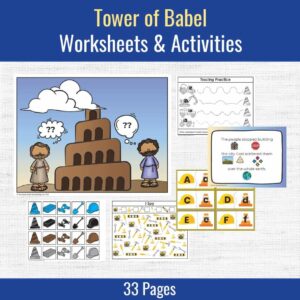 Tower Of Babel Preschool Bible Activities Bible Crafts Shop