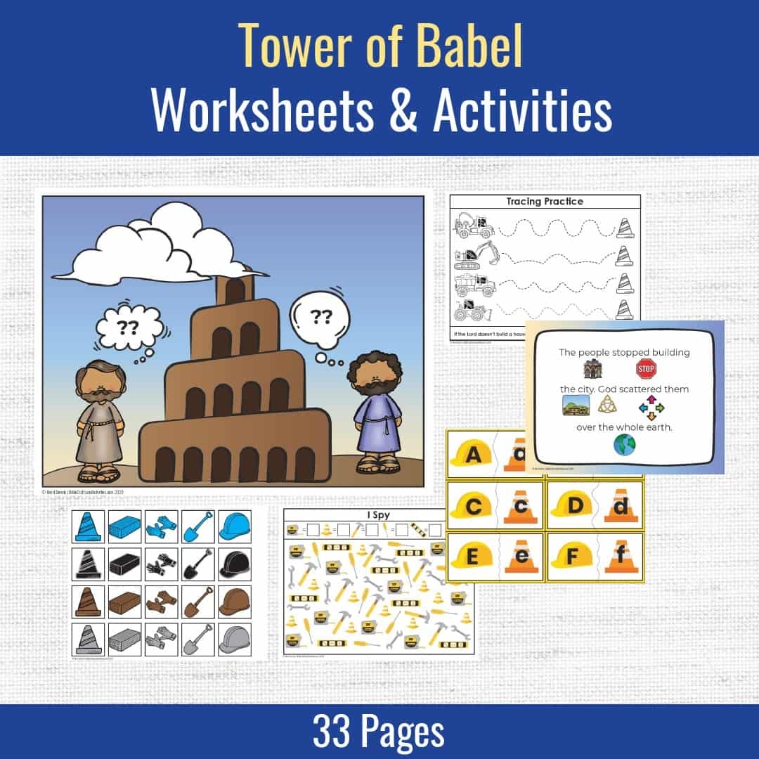Tower Of Babel Preschool Bible Activities Bible Crafts Shop