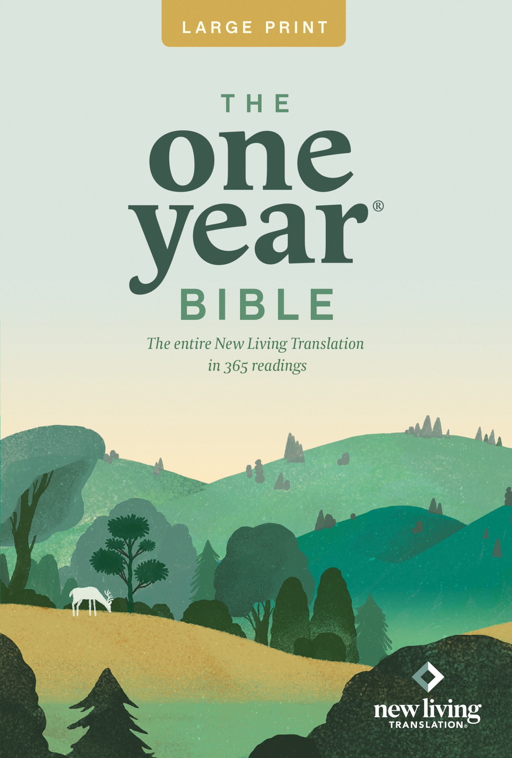 Tyndale The One Year Bible NLT Premium Slimline Large Print Edition