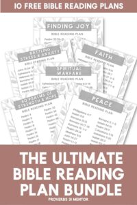 Ultimate Bible Reading Plan Bundle 10 Free Scripture Guides