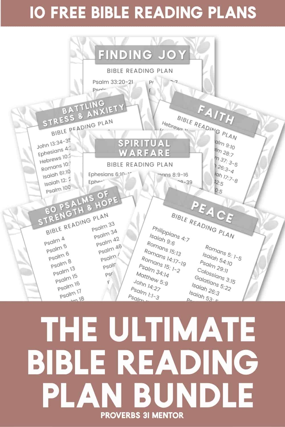 Free Printable Monthly Bible Reading Plan