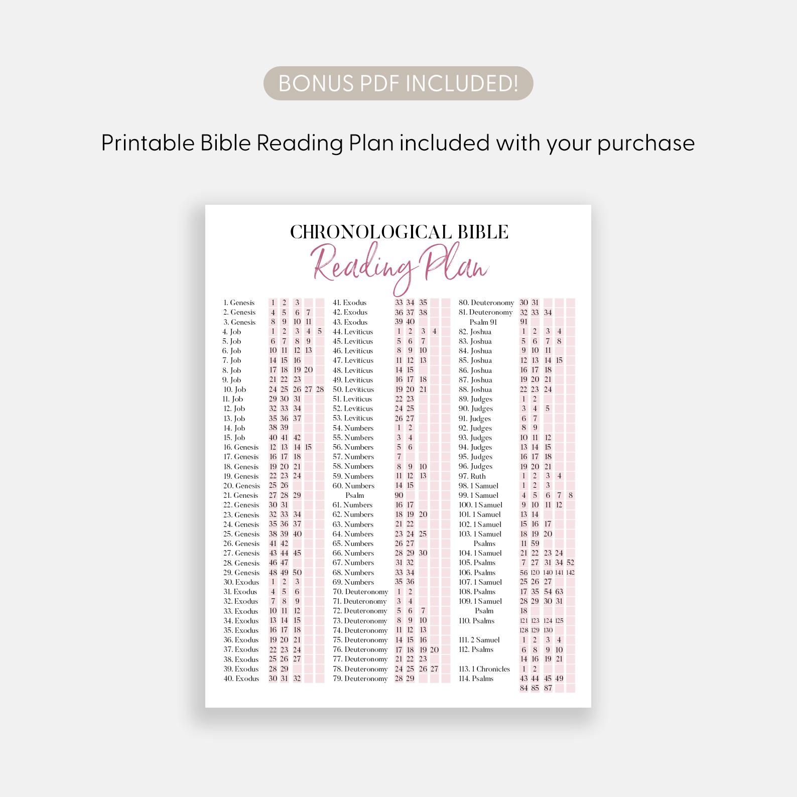 Ultimate Chronological Bible Reading Plan Printable Bible Tracker One Year Bible Plan Daily Devotion Plan Bible Study Download Google Sheets Etsy