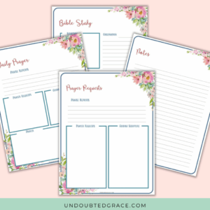 Ultimate FREE Printable Prayer Journal Template Vault Undoubted Grace