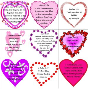 Unto Him That Loved Us Free Printable Scripture Valentines