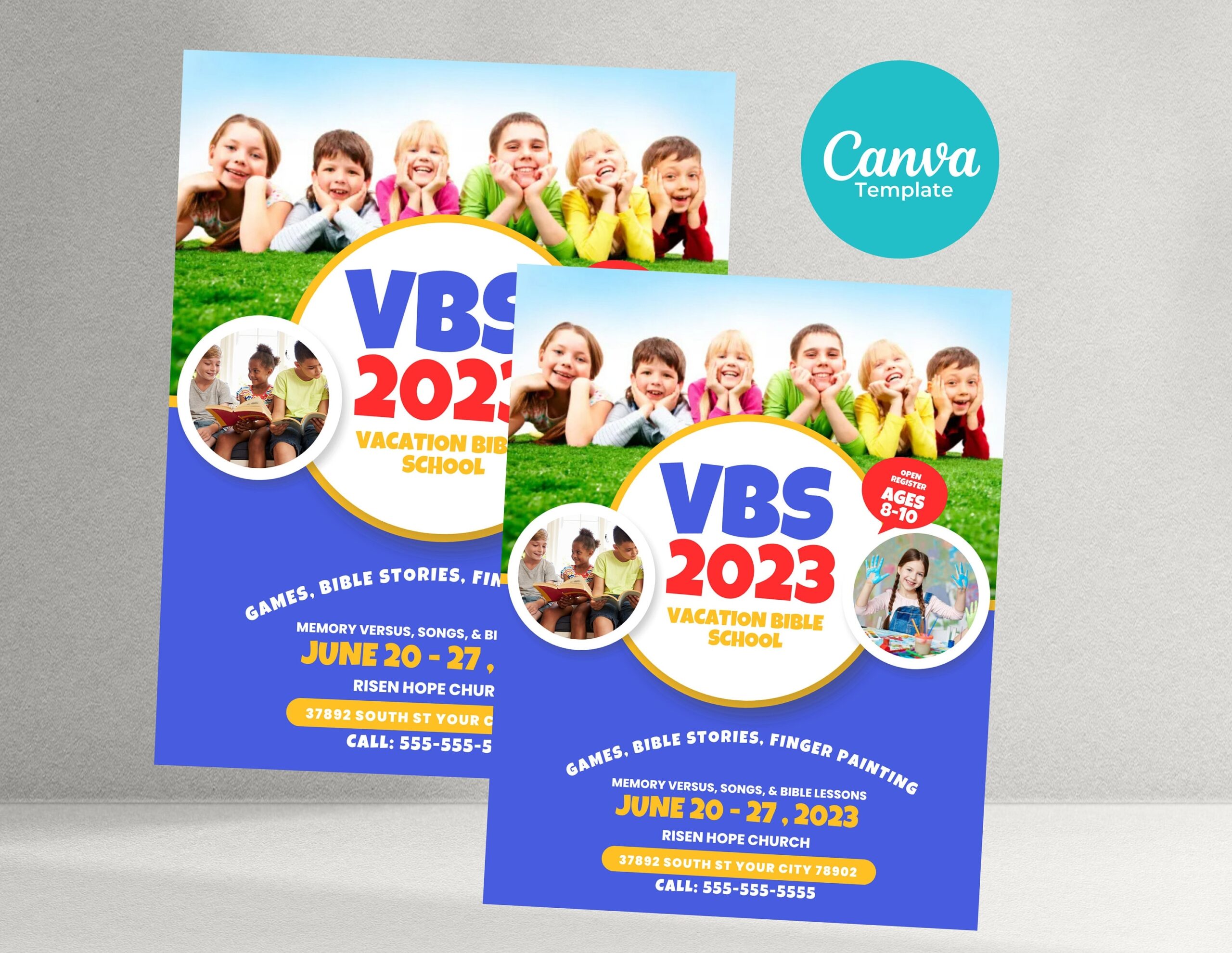 Vacation Bible School Flyer VBS Flyer Church Flyer Etsy