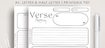 Verse Mapping Template Bible Verse Mapping Printable Bible Study Digital Verse Map Journal Scripture Mapping Study Guide Bible Note Tools Etsy