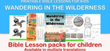 Wandering In The Wilderness Free Bible Lesson For Kids Trueway Kids