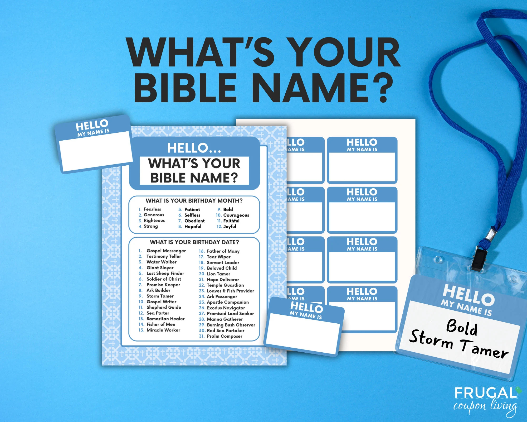 What s Your Bible Name Game Printable What s Your Name Activity Sign And hello Name Tags Editable PDF What s Your Name Church Game Etsy