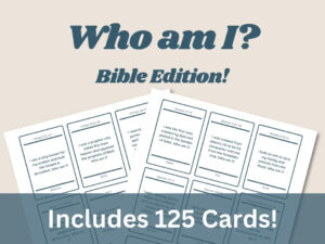 Who Am I Bible Game Trivia Cards For Family Groups digital Download Etsy