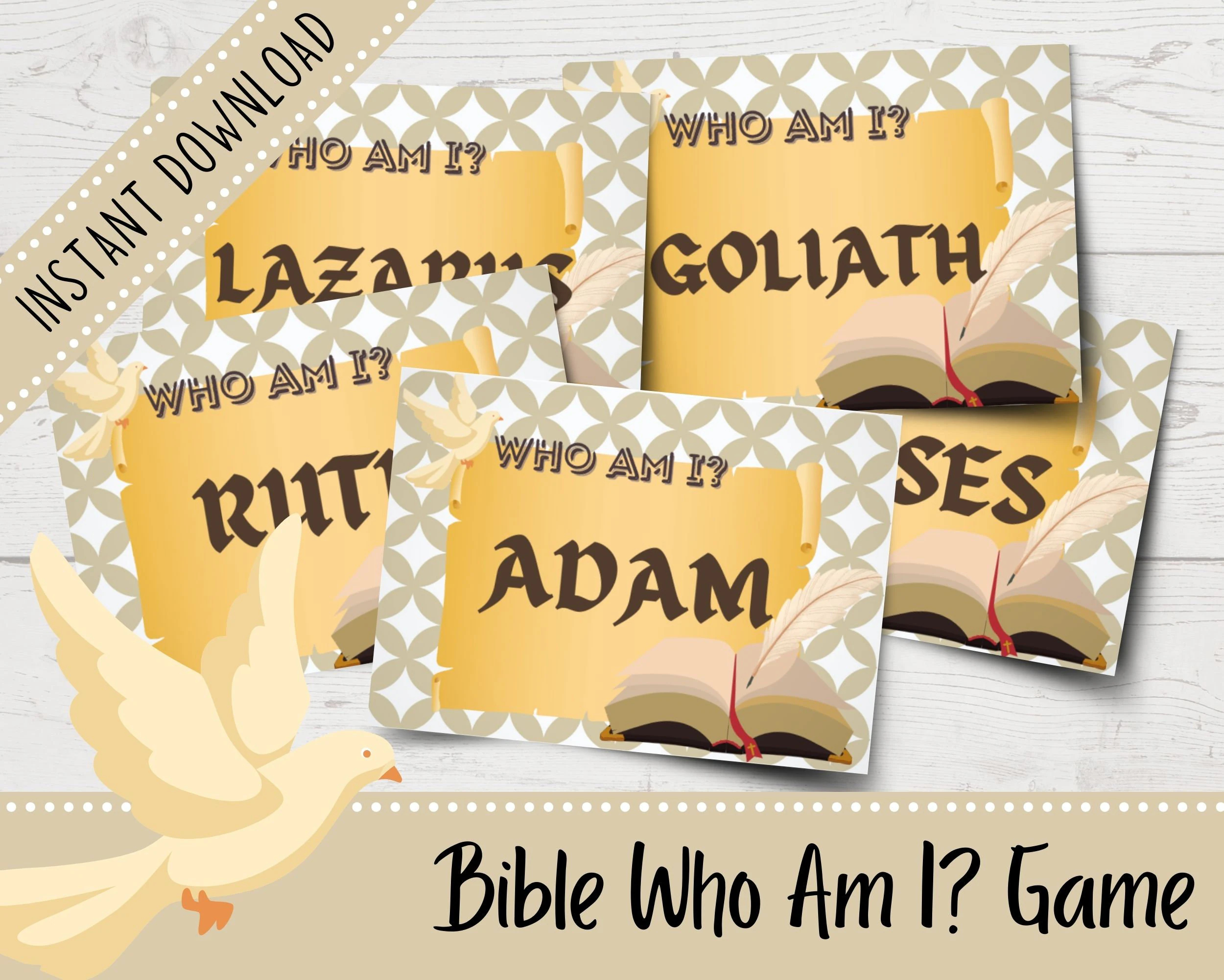 Who AM I Bible Game Printable
