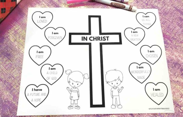 who i am in christ printable free who i am in christ worksheet