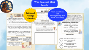 who is jesus mini bundle bible lessons for kids printable christian activities sunday school and homeschool resources learn about jesus life teachings and love through fun faith based worksheets and reflection questions