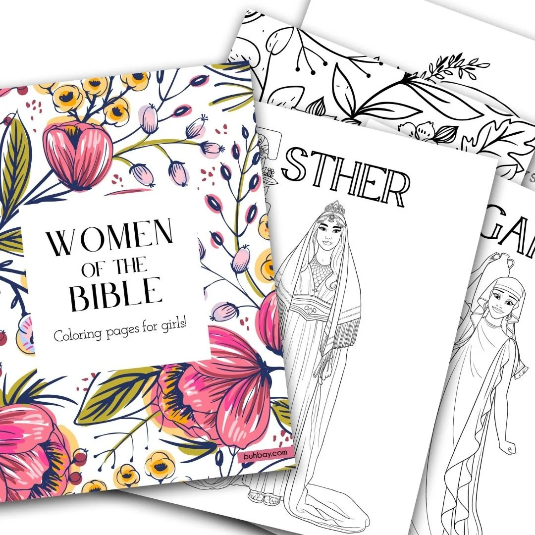 Women Of The Bible Coloring Pages And Bible Study Guide For Girls Tweens Or Teens Over 60 Pages Printable PDF Digital Download Etsy