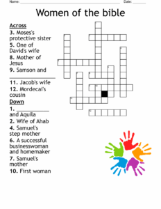 Women Of The Bible Crossword WordMint