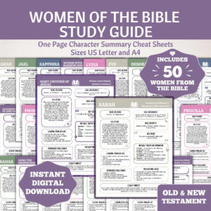 women of the bible printables etsy