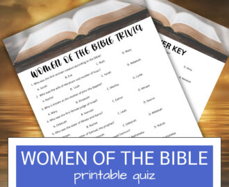 Women Of The Bible Trivia Quiz Printable Bible Study Game PDF Etsy