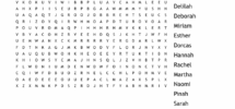 Women Of The Bible Word Search WordMint