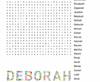 Women Of The Bible Word Search WordMint