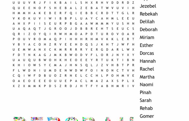 Women Of The Bible Word Search WordMint
