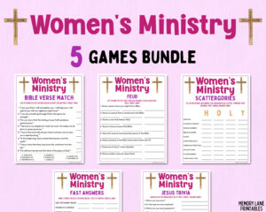 women s ministry games bundle bible games church games