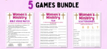 Women s Ministry Games Bundle Bible Games Church Games Women s Retreat Games Bible Study Games Fun Printable Games Adult Games Etsy