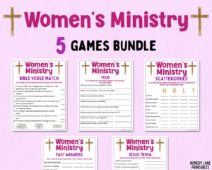 Women s Ministry Games Bundle Bible Games Church Games Women s Retreat Games Bible Study Games Fun Printable Games Adult Games Etsy