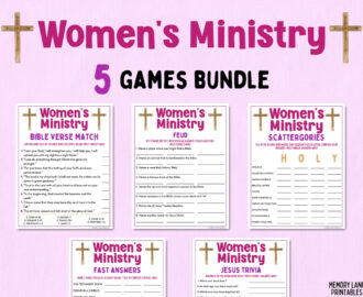Women s Ministry Games Bundle Bible Games Church Games Women s Retreat Games Bible Study Games Fun Printable Games Adult Games Etsy