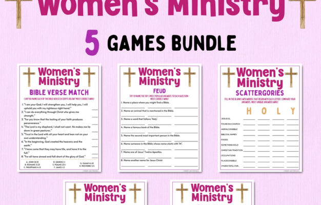 Women s Ministry Games Bundle Bible Games Church Games Women s Retreat Games Bible Study Games Fun Printable Games Adult Games Etsy