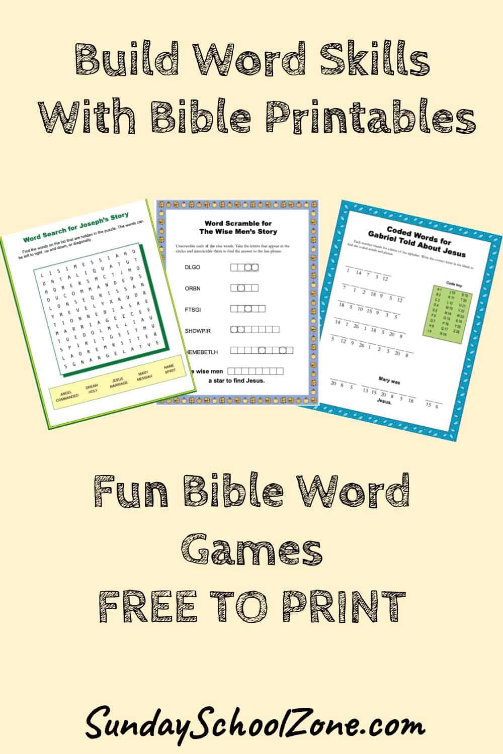 Word Activities Archives Children s Bible Activities Sunday School Activities For Kids