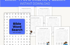 Word Search For Kids Printable New Testament Etsy