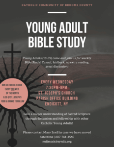 Young Adult Bible Study North Endicott Catholic Community