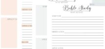 Your Free Printables For SOAP Bible Study Method