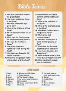 Youth Bible Trivia Questions 10 Free PDF Printables Printablee