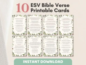10 ESV Bible Verse Cards Printable Olive Watercolor Scripture Memory Cards Christian Greeting Card Encouraging Verse Scripture Wall Art Etsy