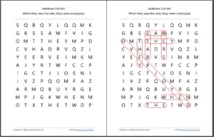 10 Free Christmas Bible Word Search Puzzles PDF Printable Download Sunday School Store
