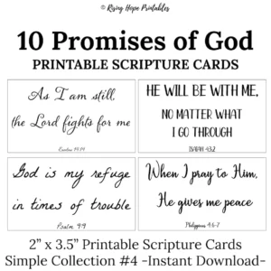 10 Promises Of God Plain Cards C4 INSTANT DOWNLOAD Simple Plain Minimalist Bible Verses God Provides Set Of 10 Printable Mini Promises Etsy Sweden