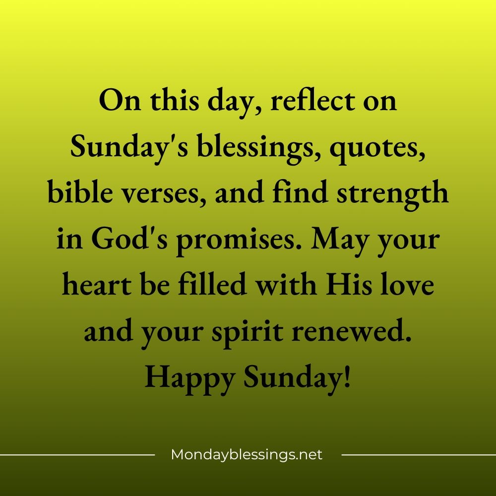 100 Best Sunday Blessings Quotes Images And Prayers