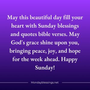 100 Best Sunday Blessings Quotes Images And Prayers