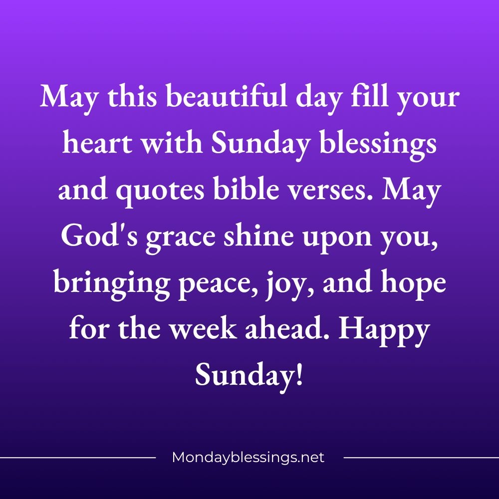 Bible Verse Blessed Sunday Bible Quotes