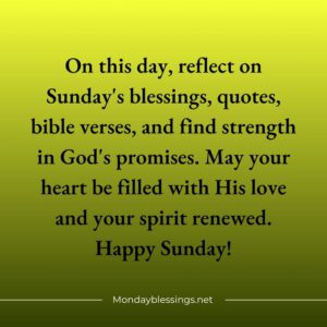 100 Best Sunday Blessings Quotes Images And Prayers