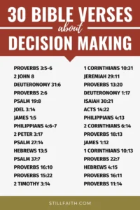 100 Bible Verses About Decision Making KJV StillFaith