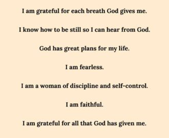 100 Biblical Affirmations For Christian Women