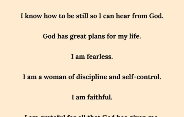 100 Biblical Affirmations For Christian Women