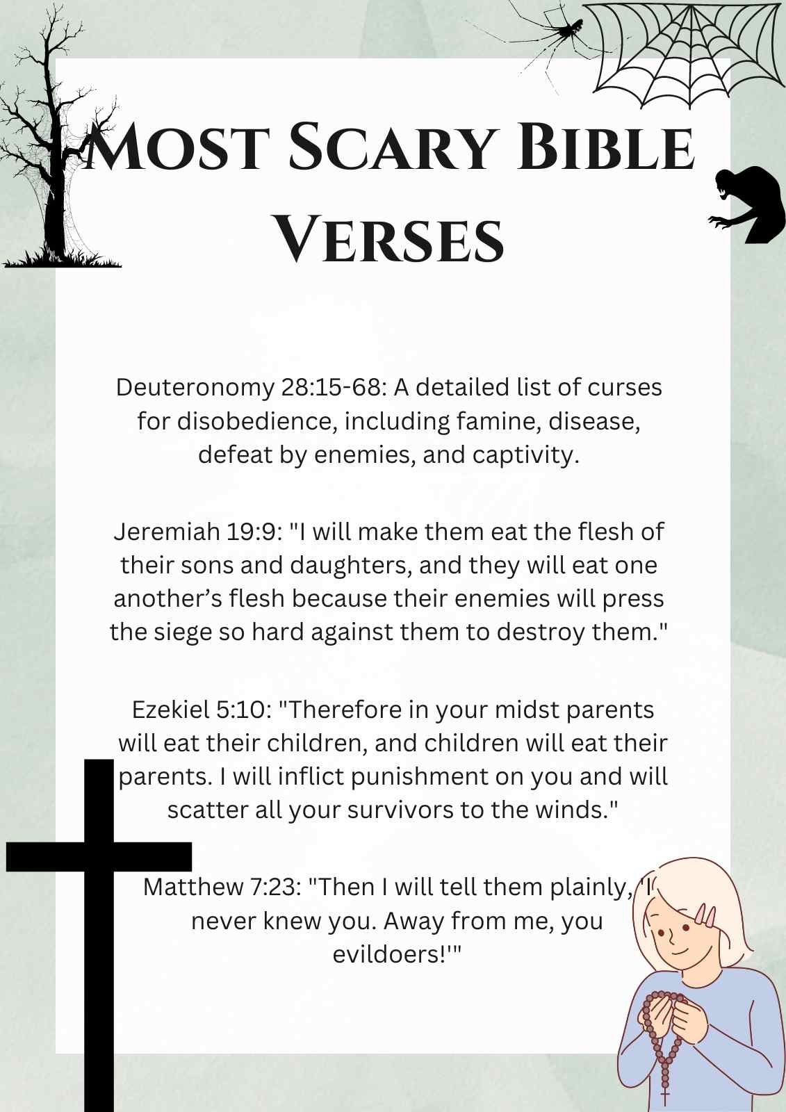 100 Most Scary Bible Verses Dark And Mysterious Daily Blessings Prayer 