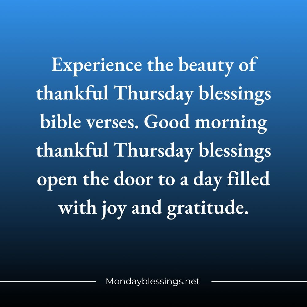 Bible Quotes For Thursday