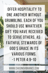 12 Bible Verses On Hospitality Hospitality Tips For Families Chasing Vibrance