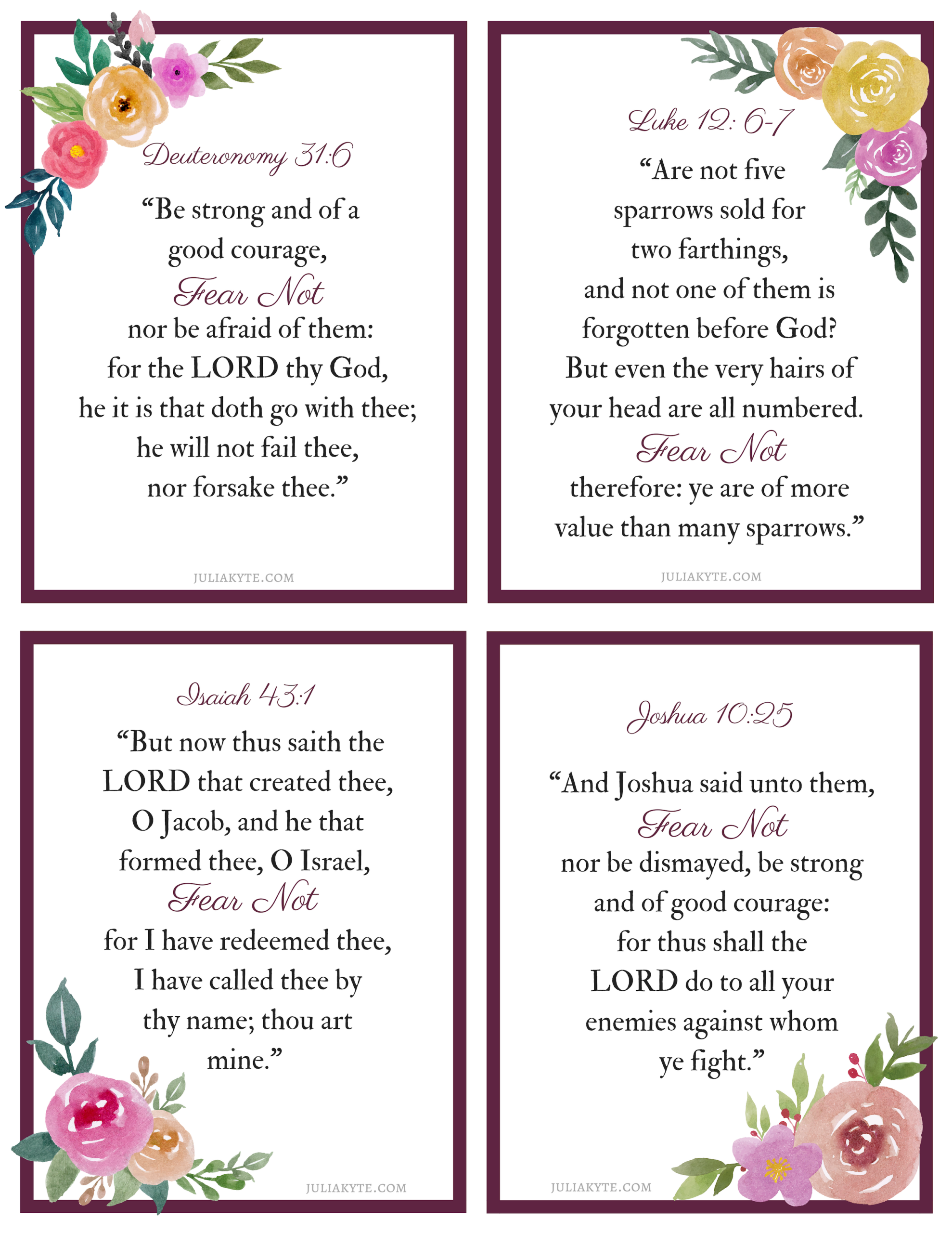 13 KJV Card Verses Ideas To Save Today Scripture Printables Scripture Scripture Cards And More
