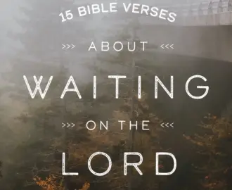 15 Bible Verses About Waiting On The Lord God s Fingerprints