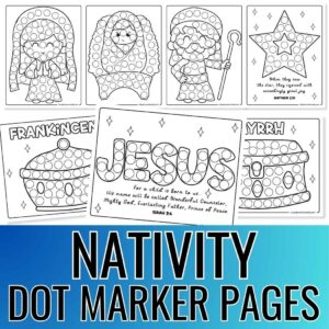 15 Nativity Dot Marker Printables For Kids Free PDF Daydream Into Reality