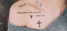 16 Sheet Christian Inspirational Bible Quotes Temporary Tattoos For Adults Kids Buy Now With Express International Delivery GoSupps